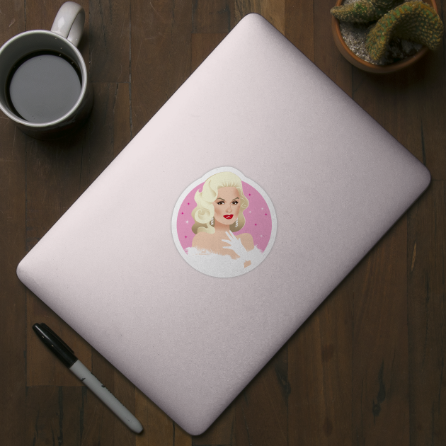 Mamie Van Doren by AlejandroMogolloArt